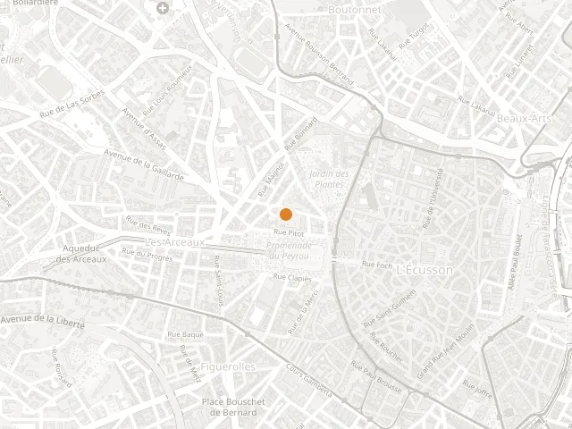 Plan de situation de l'agence, 6 rue du Petit Scel, Montpellier